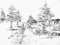 So könnte der Geschichtspfad 2010 aussehen.